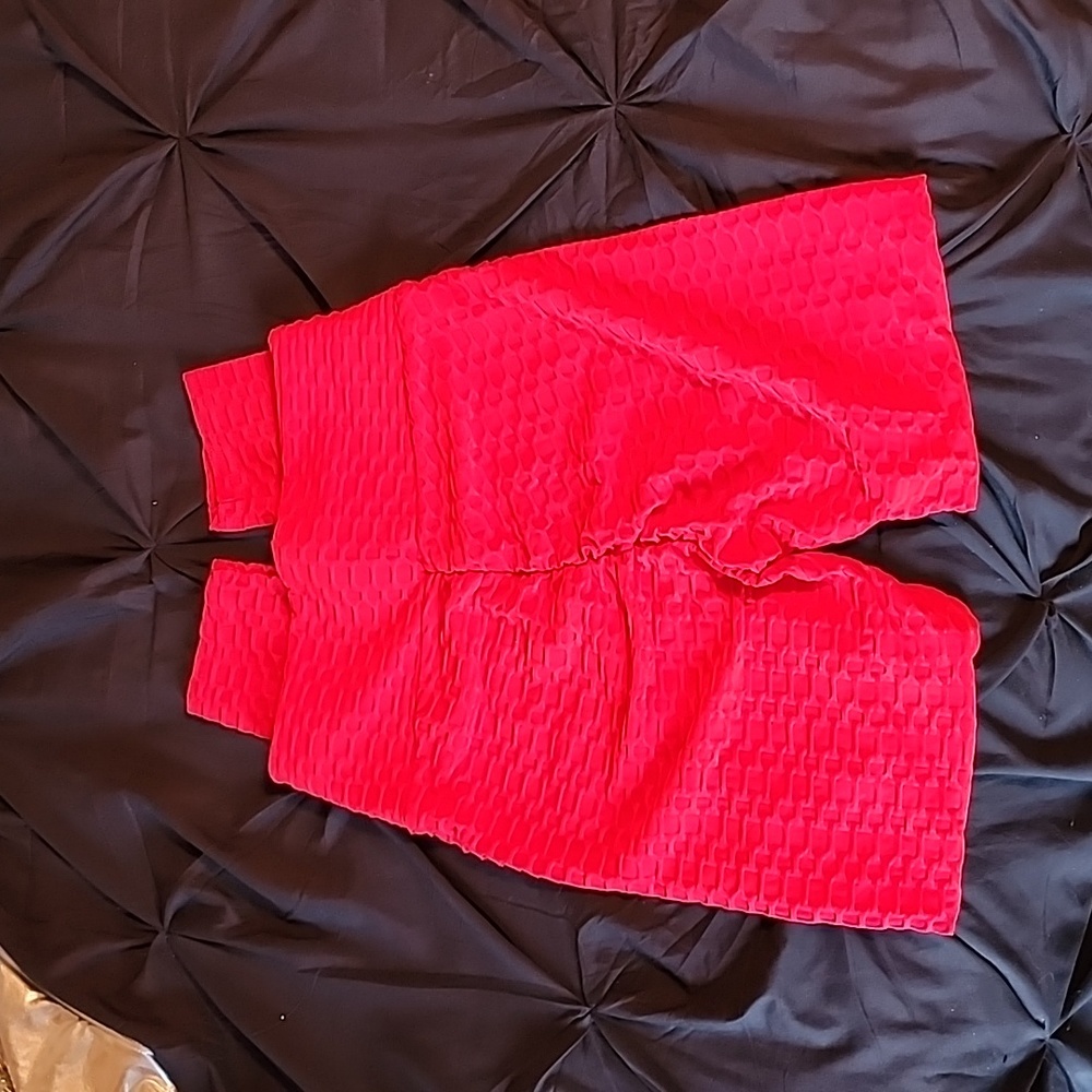 Red leggings size small